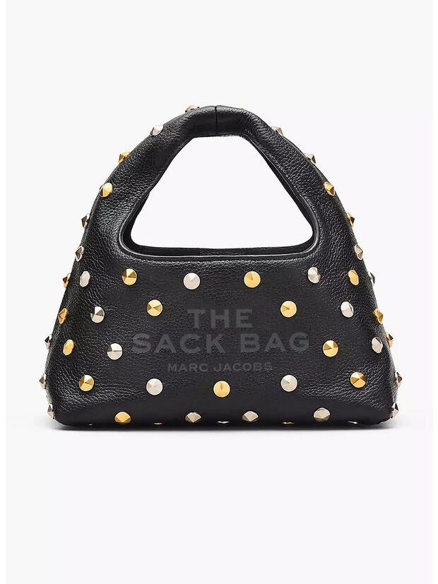 BORSA A MANO THE GLAM STUDS MINI, 001 BLACK, large
