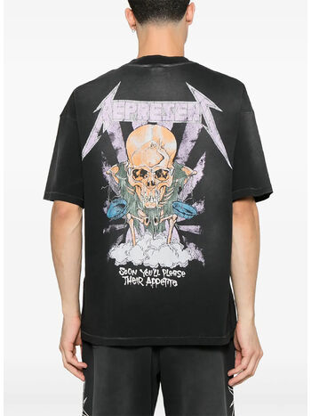 T-SHIRT JUSTICE REPRESENT X METALLICA, STAINED BLACK, small