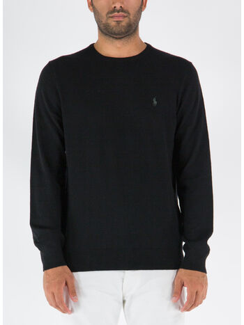 MAGLIONE GIROCOLLO, POLO BLACK, small