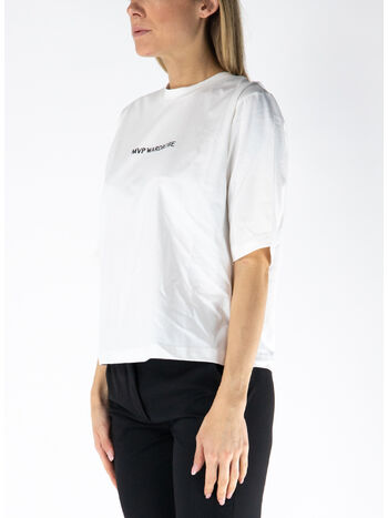 T-SHIRT SHORTSLEEVE LOGO PRINTED, 1101 BIANCO OTTICO, small