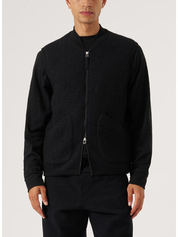GILET ZIP WAISTCOAT, BLACK, small