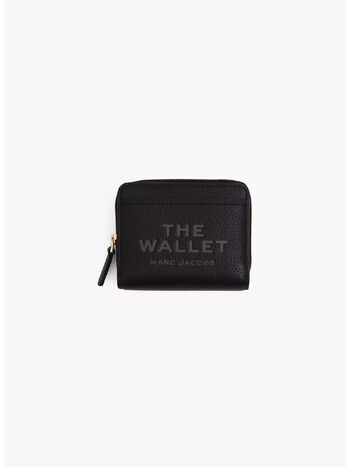 PORTAFOGLIO THE LEATHER MINI COMPACT, 001 BLACK, small