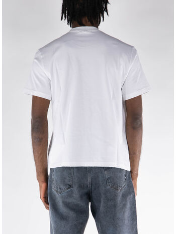 T-SHIRT GIROCOLLO, 01 WHITE, small