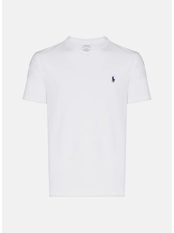 T-SHIRT CUSTOM A MANICHE CORTE, WHITE, small