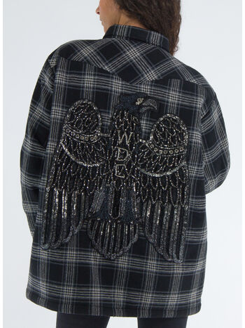 CAMICIA CHECK, 0118 CHECK BLACK, small