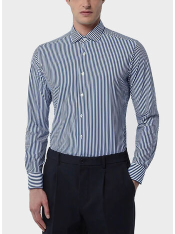 CAMICIA A RIGHE CON COLLO FRANCESE, 003, small