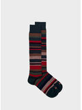 CALZA STRIPE MULTICOLOR UNISEX, 0206 VERDE / MULTICOLO, thumb