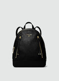 ZAINO BROOKLYN MEDIO IN PELLE MARTELLATA, 001BLACK, thumb