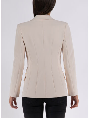 GIACCA MONOPETTO IN CREPE, 193 BURRO, small