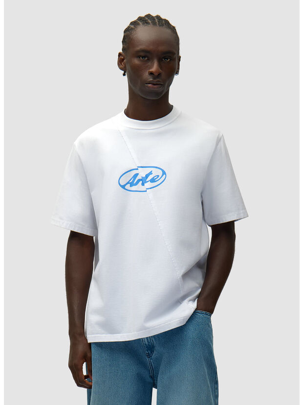 T-SHIRT CIRCLE LOGO, 100 WHITE, large