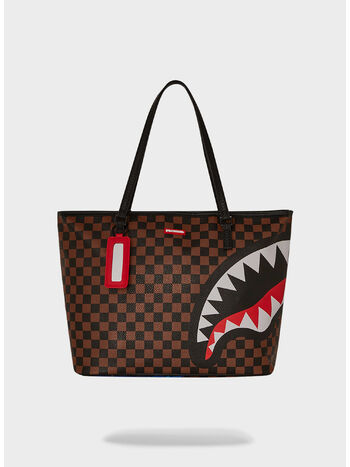 BORSA TOTE SHARKS IN STICKERS CLASSIC, SHARK, small