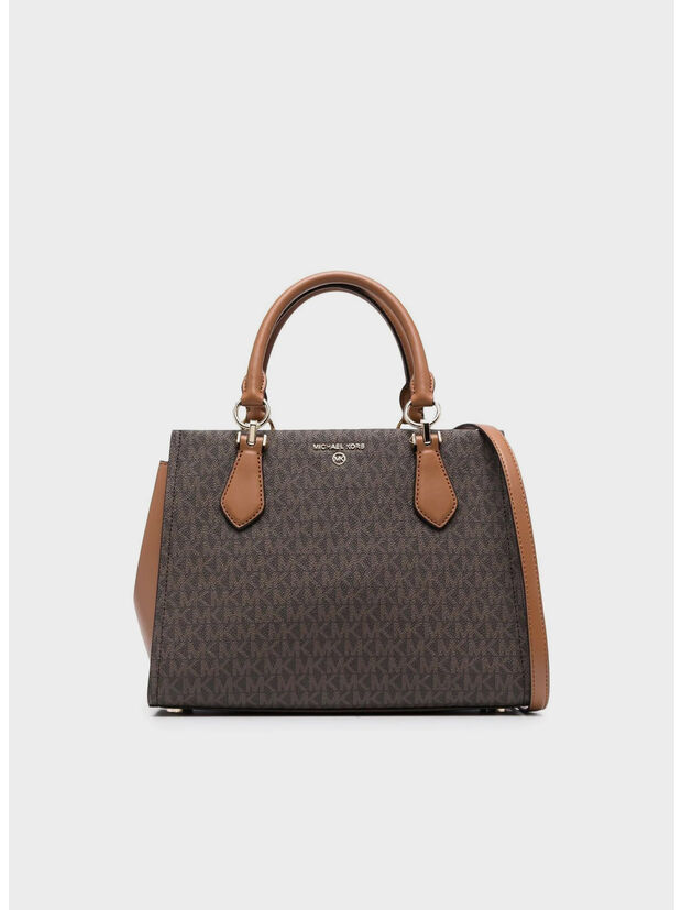 BORSA MD SATCHEL MARYLIN, BRN/ACORN, large