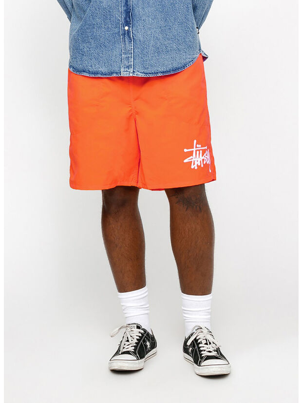SHORTS BIG BASIC WATER, BRIGTH ORANGE, large