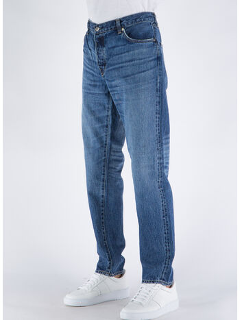 JEANS REGULAR TAPERED DENIM, 01.E3 MID DARK WASH, small