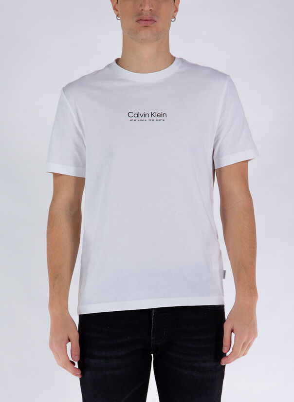 T-Shirt Logo Coordinates T-Shirt K10K108018Calvin Klein in Cotone da Uomo colore Nero Uomo T-shirt da T-shirt Calvin Klein 26% di sconto 