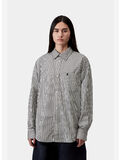 CAMICIA L/S DALDRY COTTON POPLIN, 3J7XX DALDRY STRIPE BLACK/WAX, thumb