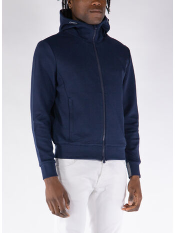 FELPA HOODIE YOJI FULL ZIP, 790 NAVY, small