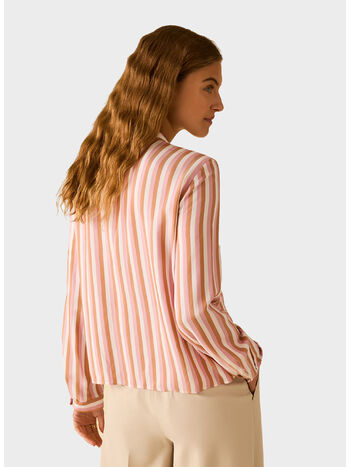 CAMICIA IN TWILL FLUIDO, 002 FONDO BIANCO, small