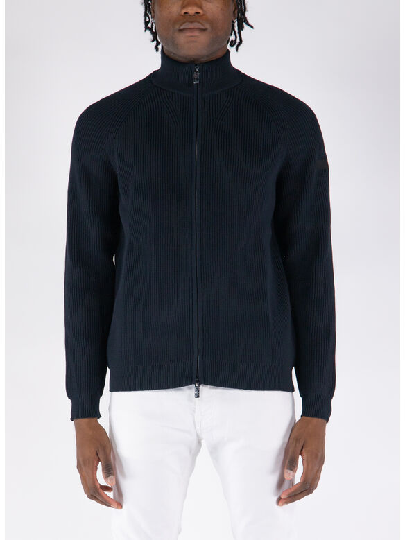 MAGLIONE AMOS, 60 BLUE BLACK, medium