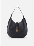 BORSA HOBO CON CHARM, 110 NERO, thumb