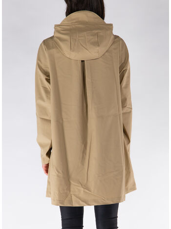 GIACCA CON CAPPUCCIO A-LINE IMPERMEABILE, 24 SAND, small