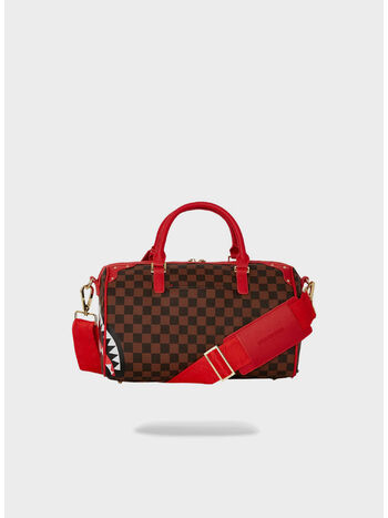 BORSA DUFFLE RED SHARKS IN PARIS BOX MINI, SHARKS IN PARIS, small