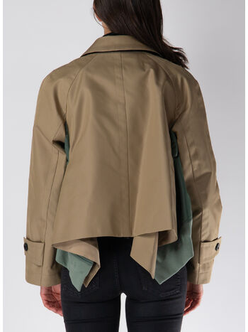 GIACCA FULL ZIP MULTI STRATO, 663 BEIGE/KHAKI, small