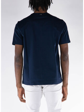 T-SHIRT GIROCOLLO, BLU, small