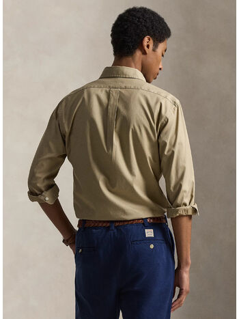 CAMICIA IN TWILL ULTRALEGGERO CUSTOM-FIT, SURREY TAN, small