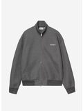 FELPA ALDA ZIP, 0D2XX BLACK/WHITE, thumb