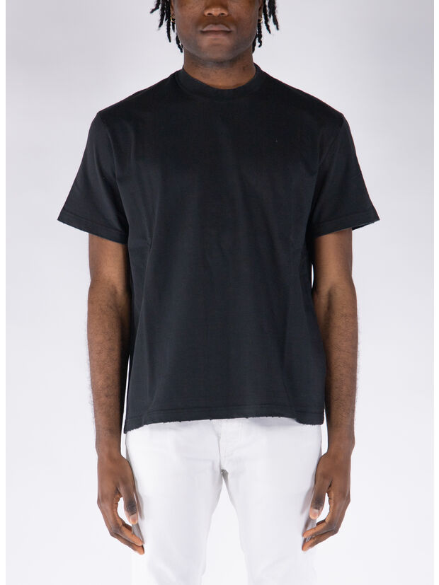 T-SHIRT GIROCOLLO, 99 BLACK, large