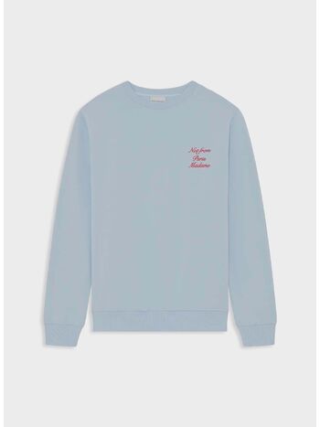 FELPA SLOGAN CALLIGRAPHY, LIGHT BLUE, small