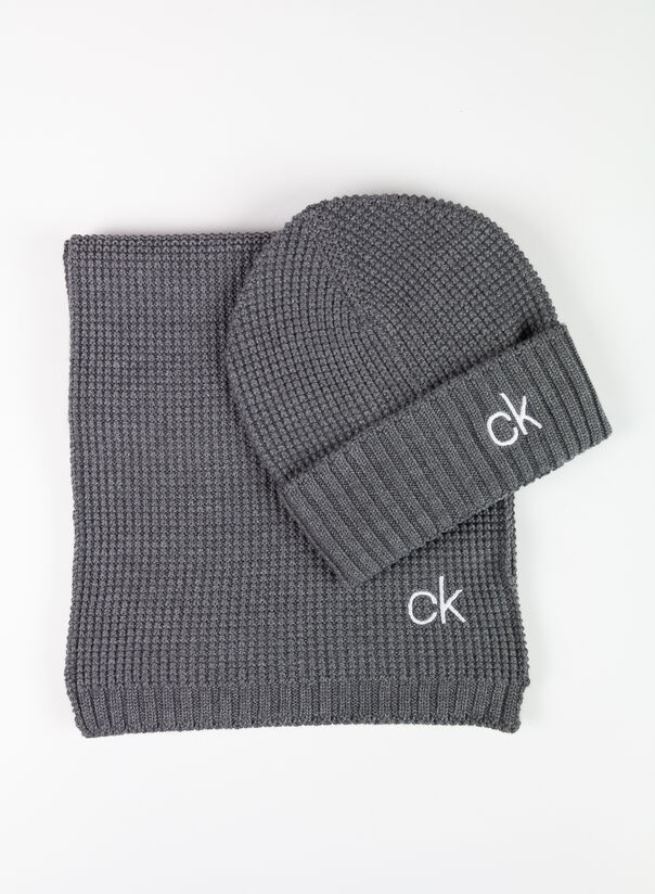 CALVIN KLEIN KIT LIGHT CAPPELLO E SCIARPA Uomo | Selecteur