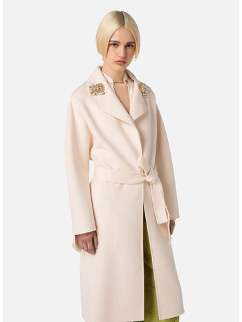 CAPPOTTO IN LANA CON SPILLE, 193 BURRO, small