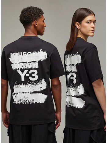 T-SHIRT GFX SS TEE UNISEX, BLACK, small