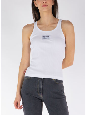 TOP IN VISCOSA CON PATCH LOGO, , small