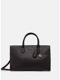 BORSA A MANO SCARLETT MEDIA IN PELLE, 251 CHOCOLATE, thumb