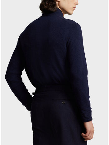 PULLOVER MEZZA ZIP, HUNTER NAVY, small