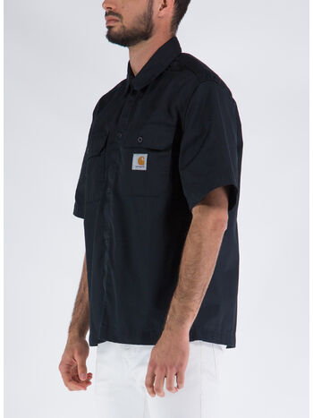 CAMICIA S/S CRAFT, 8902 BLACK RINSED, small
