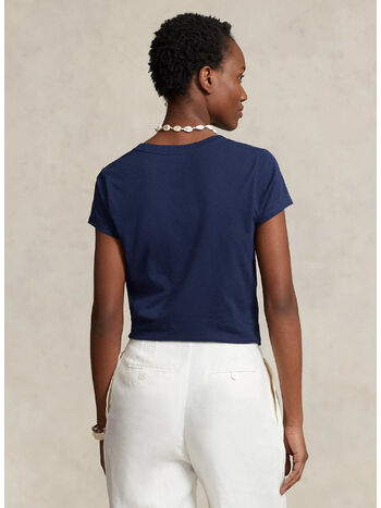 T-SHIRT CON SCOLLO A V, CRUISE NAVY, small
