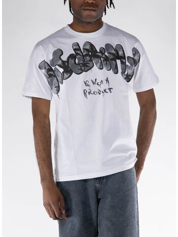 T-SHIRT CON STAMPA, BIANCO, small