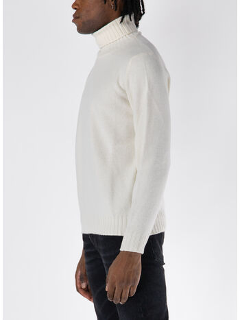 MAGLIONE A COLLO ALTO, 001 PANNA, small