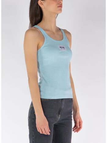 TOP IN VISCOSA CON PATCH LOGO, A0332, small