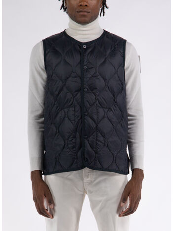 GILET MILITARY CREW NECK, BLACK, small