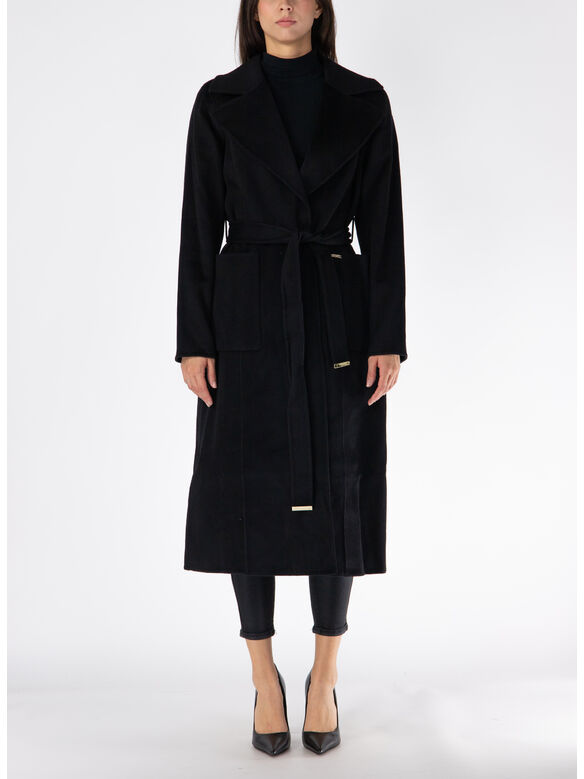 CAPPOTTO IN MISTO LANA, 001 BLACK, medium