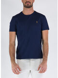 T-SHIRT CON LOGO RICAMATO, FRENCH NAVY, thumb