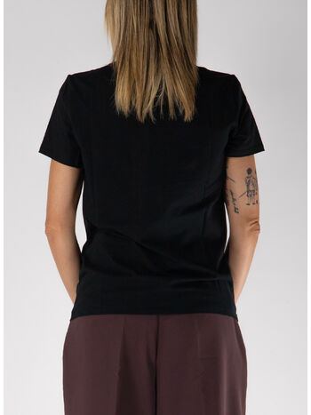 T-SHIRT IN JERSEY DI COTONE, 110 NERO, small