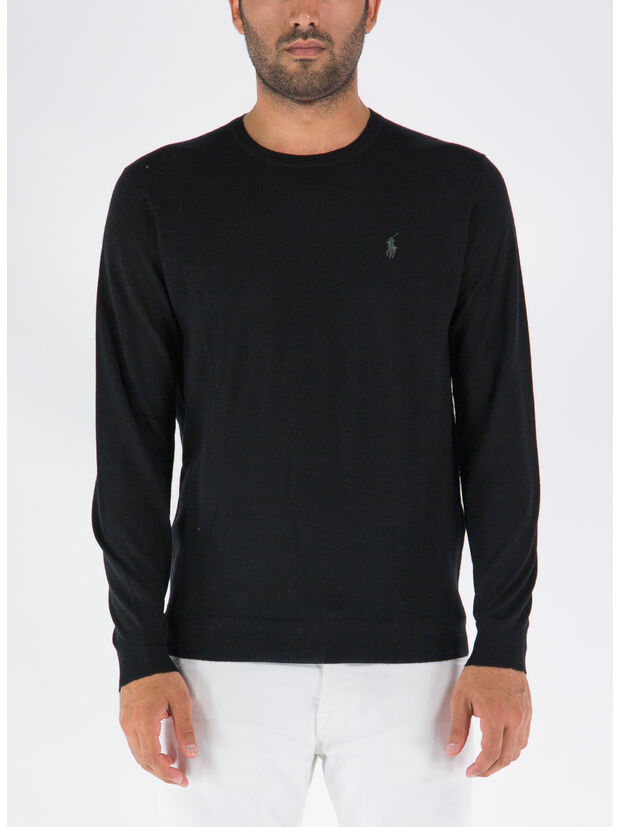 MAGLIONE GIROCOLLO, POLO BLACK, large