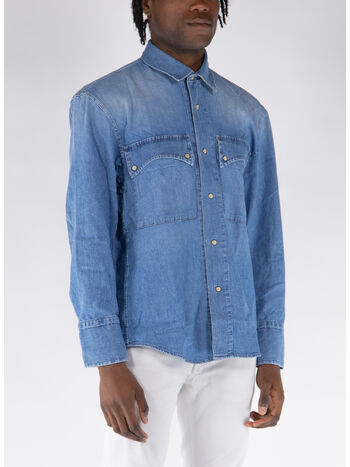 CAMICIA TEXANA, C0999 MID STONE DENIM, small
