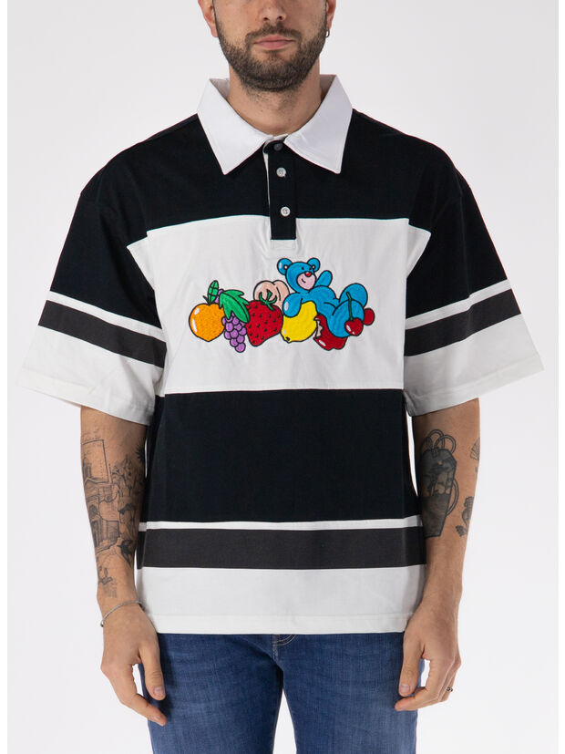 POLO FRUITY BEAR UNISEX, BLACK, large
